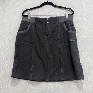 Kuhl Skort Womens 8 gray Hiking Built-In Shorts Stretch Pockets Travel Athletic